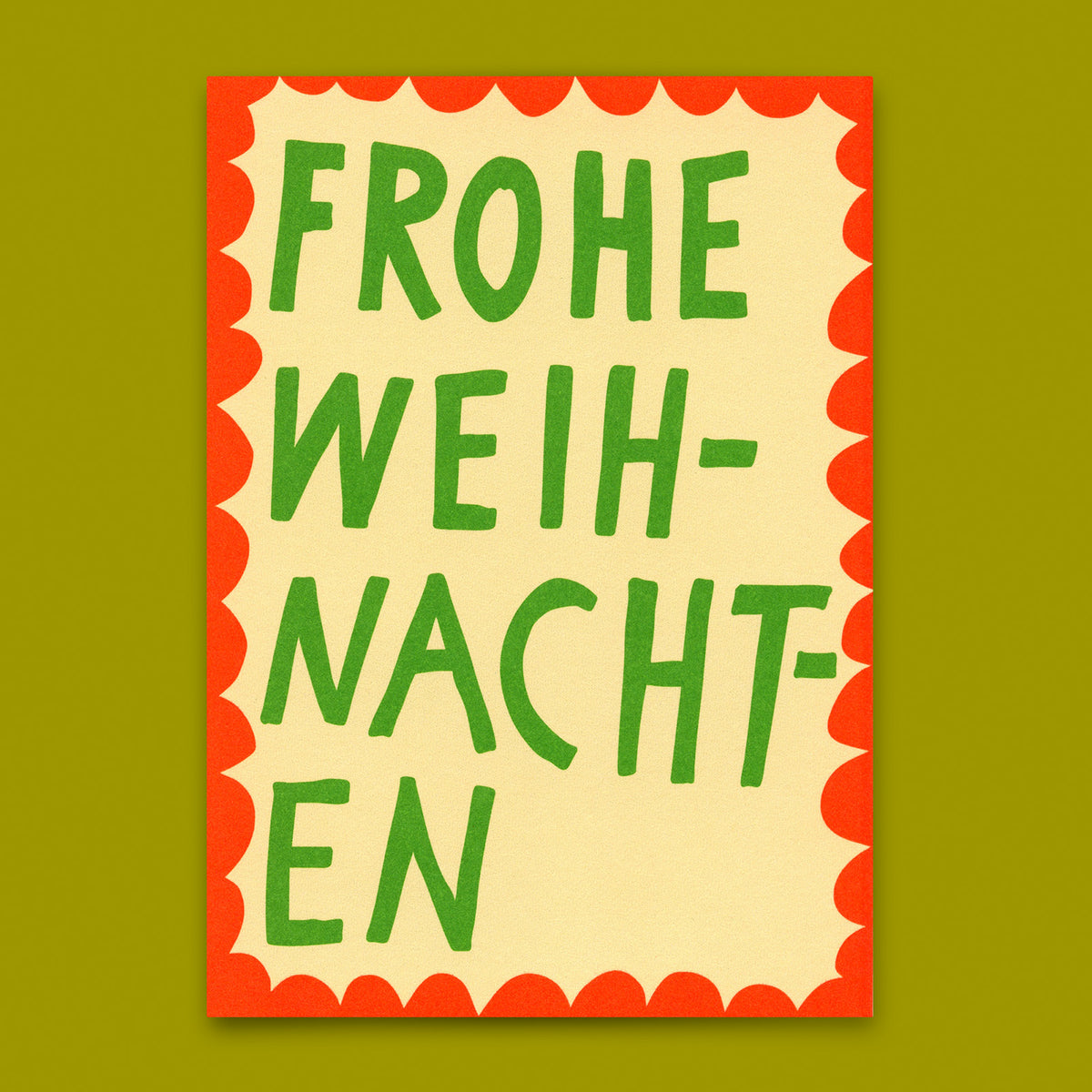 Postkarte "Frohe Weihnachten Scherenschnitt" | Besondere Postkarte zu Weihnachten