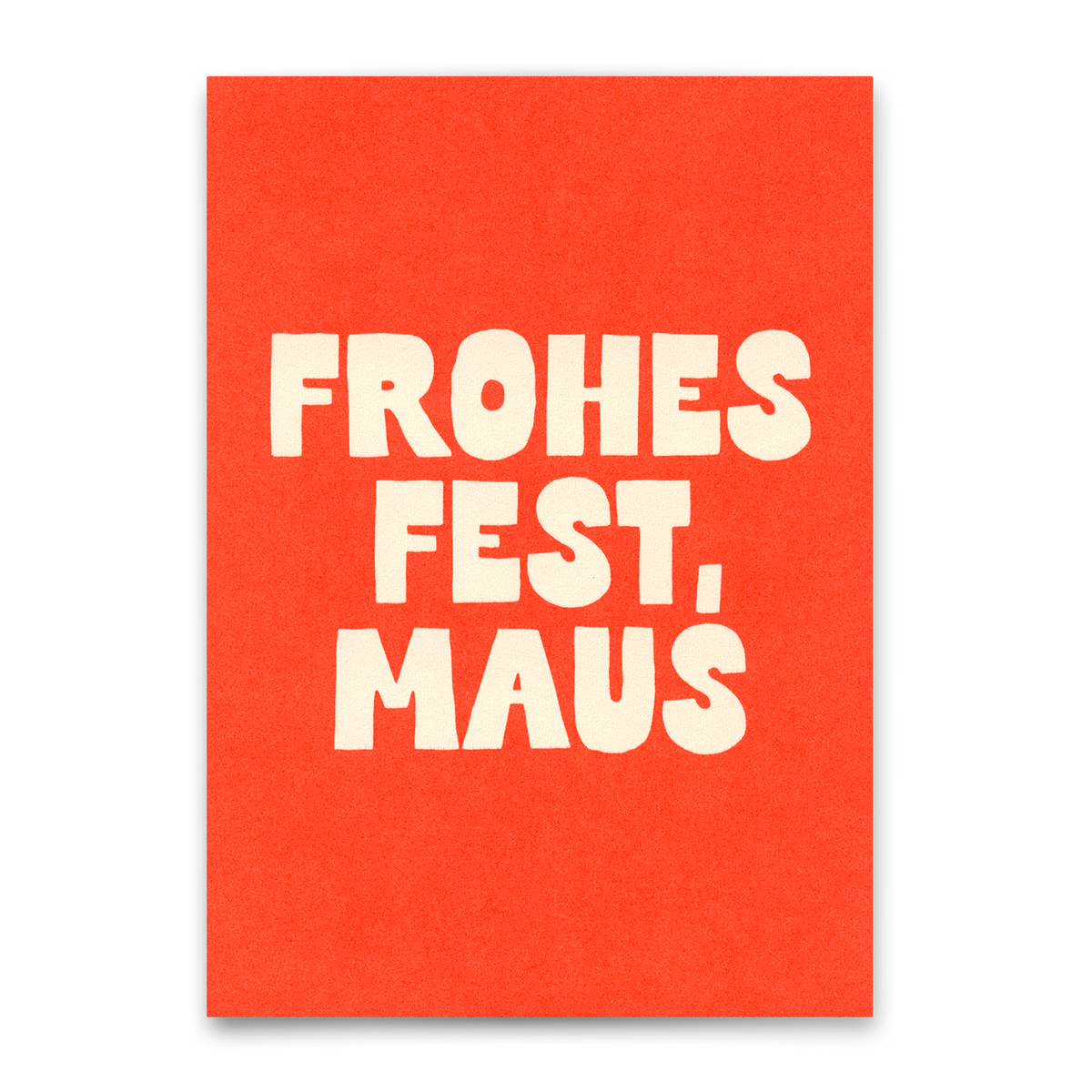 Postkarte "Frohes Fest Maus" | Coole Postkarte zu Weihnachten