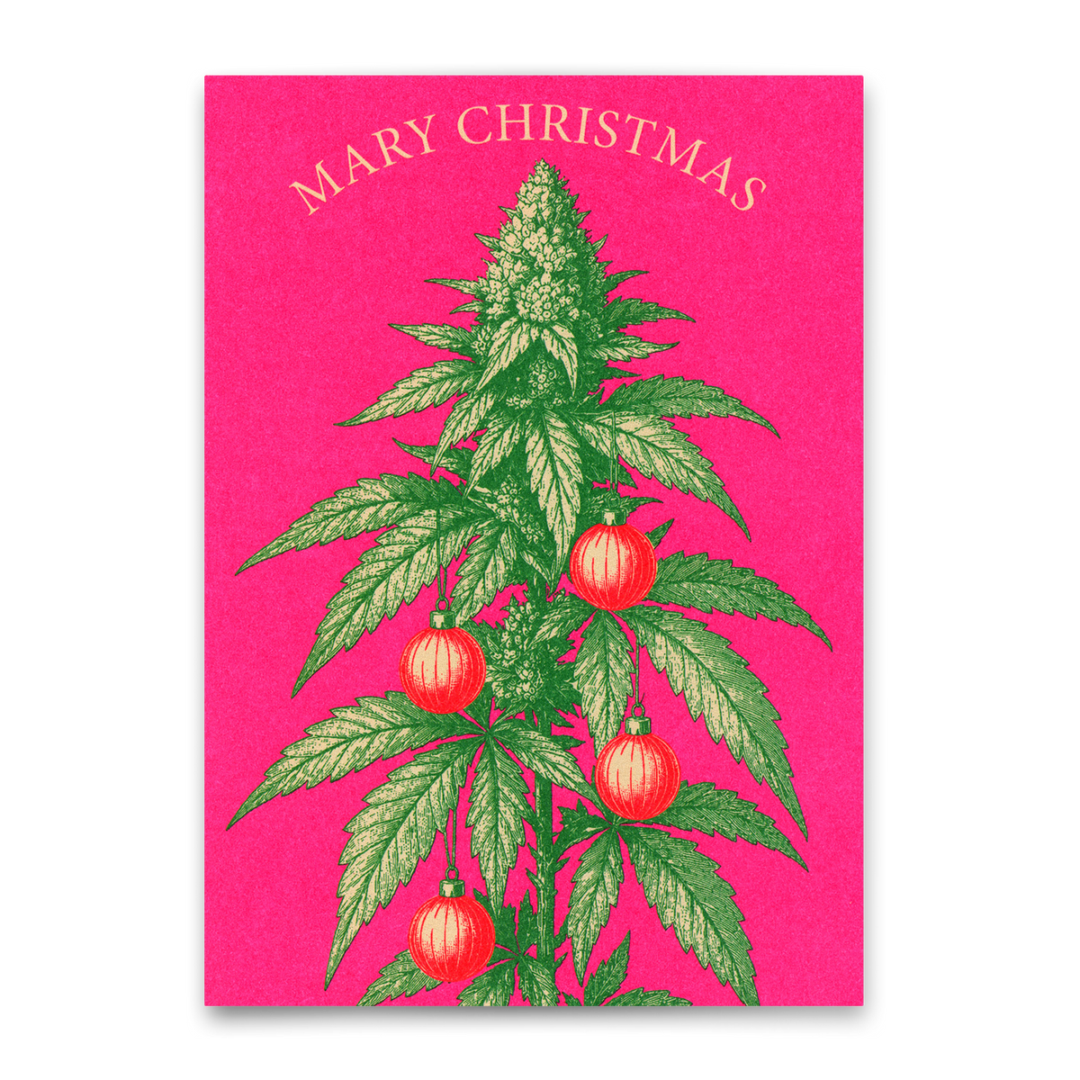 Postkarte "Mary Christmas" | Lustige Postkarte zu Weihnachten
