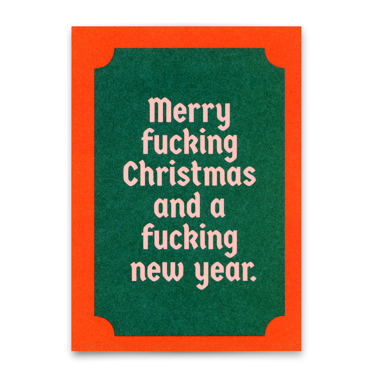 Postkarte "Merry fucking Christmas" | Ausgefallene Postkarte zu Weihnachten