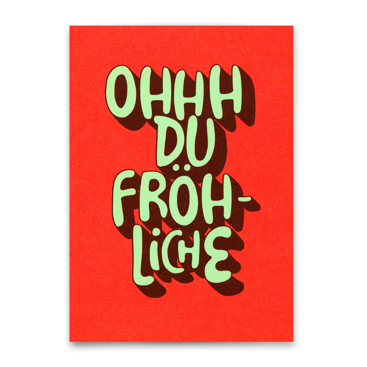 Postkarte "OhduFröhliche" | Schöne Postkarte zu Weihnachten
