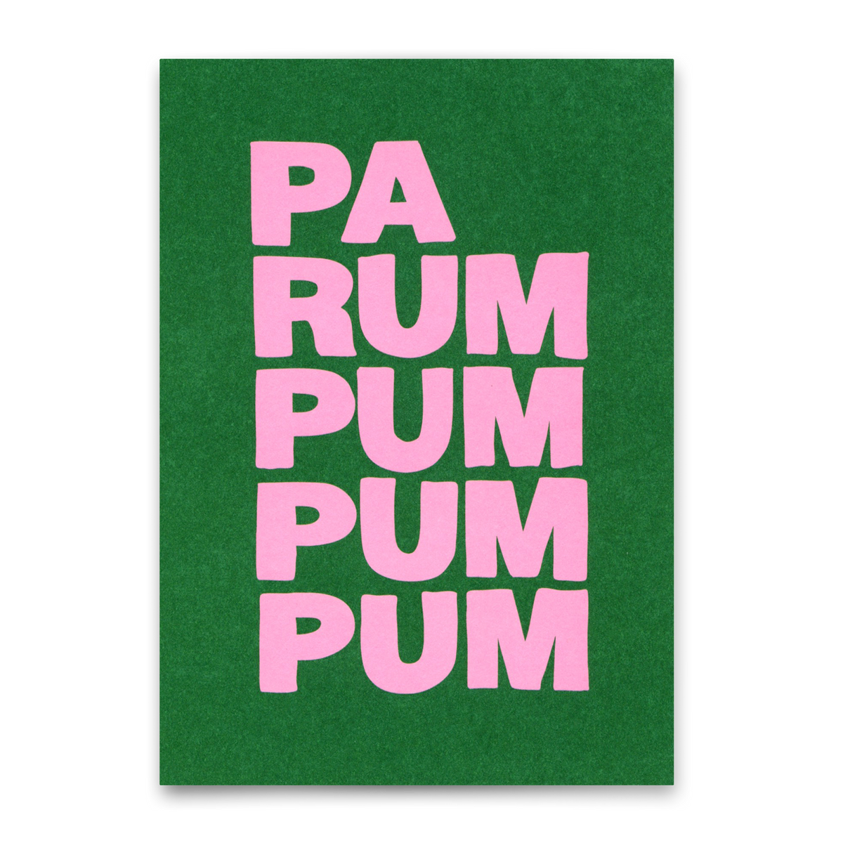 Postkarte "Parumpumpum" | Ausgefallene Postkarte zu Weihnachten