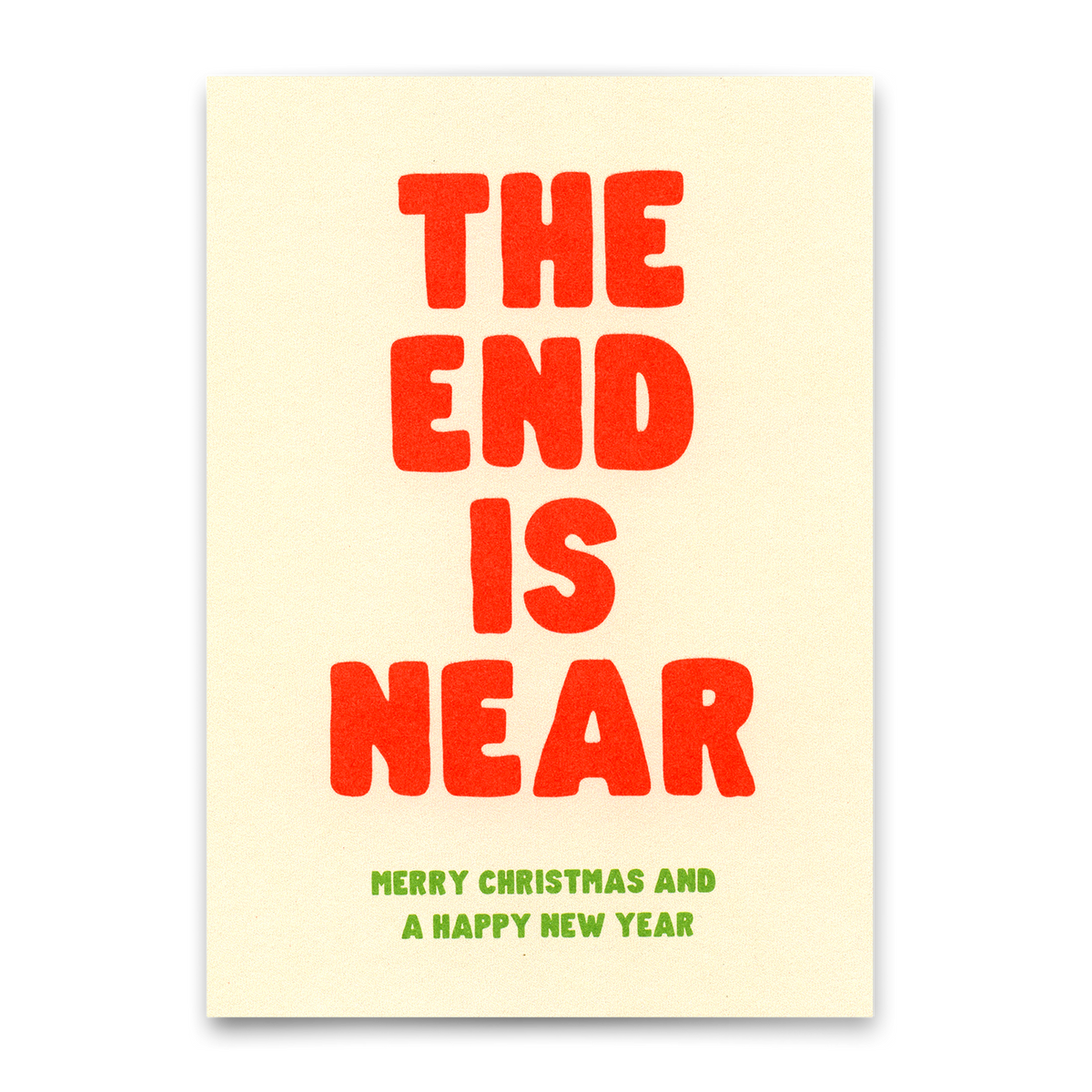 Postkarte "Christmas The end is near" | Ausgefallene Postkarte zu Weihnachten