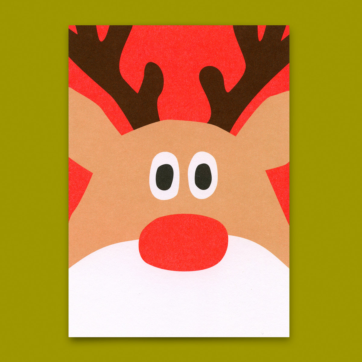 Postkarte "Rentier" | Besondere Postkarte zu Weihnachten