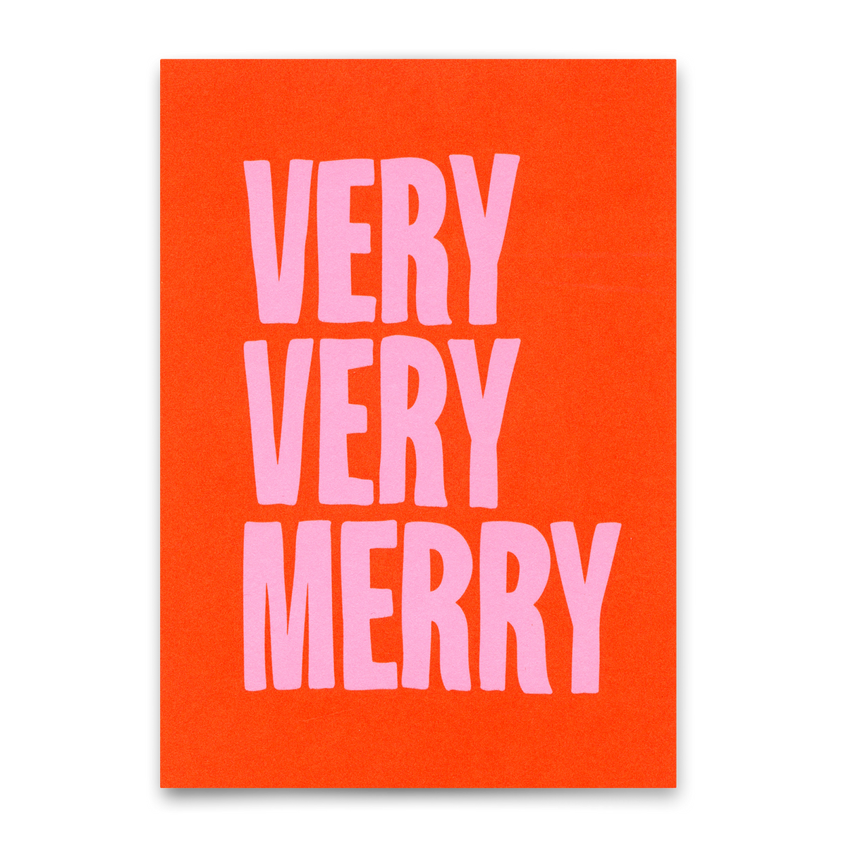 Postkarte "Very very merry" | Coole Postkarte zu Weihnachten