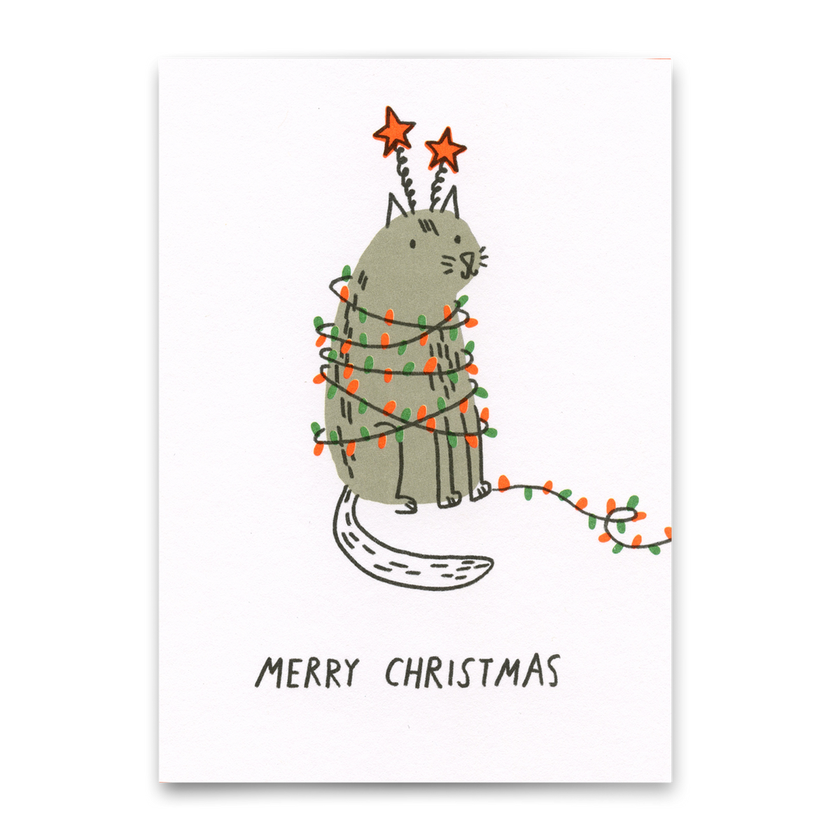 Postkarte "Xmas Chaos" | Lustige Postkarte zu Weihnachten