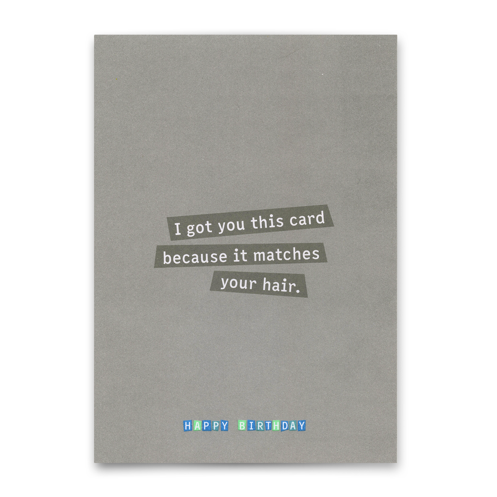Postkarte "It matches your hair" | Lustige Karte zum Geburtstag